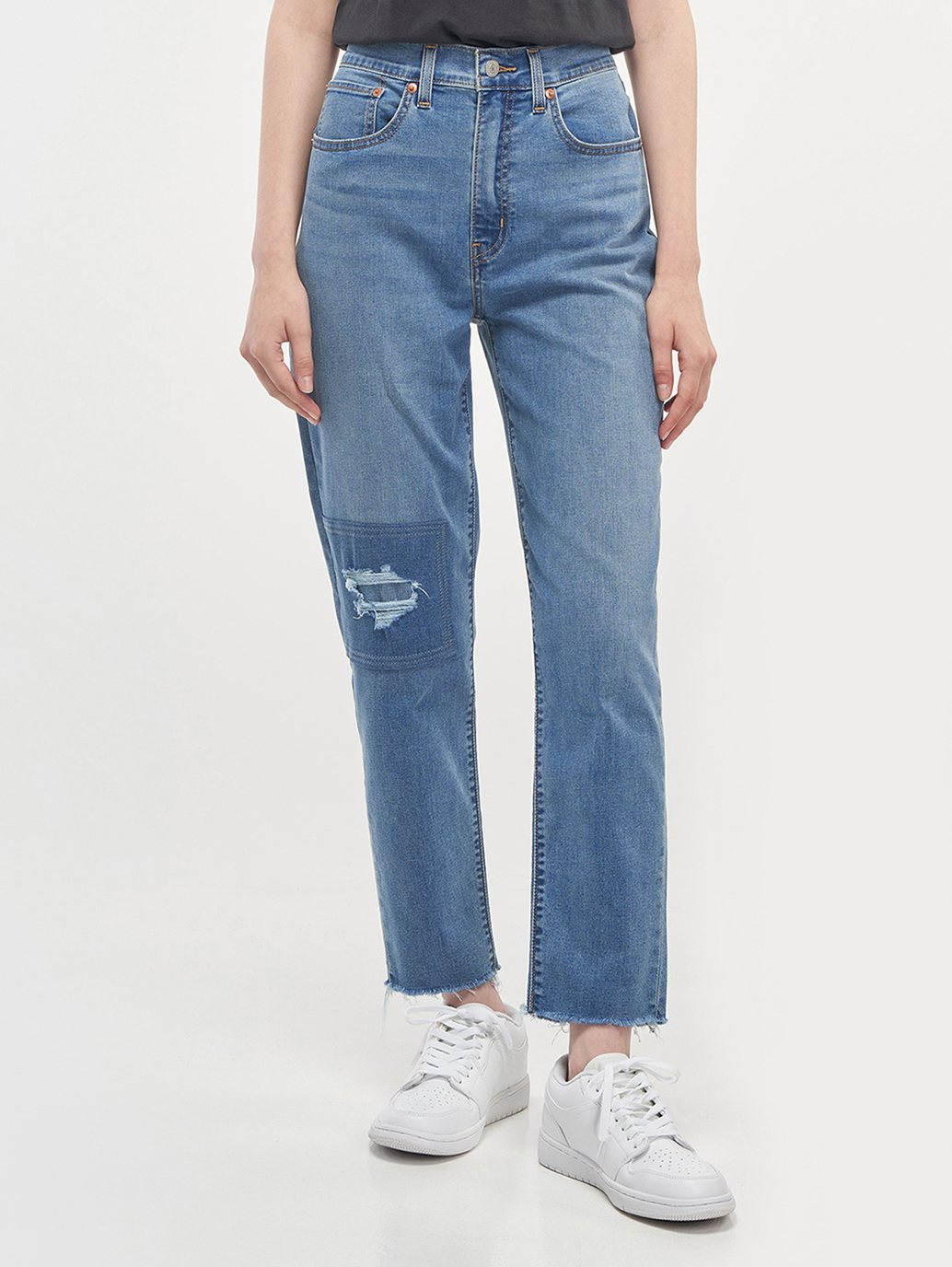 Levi's® 女款高腰男友風牛仔褲