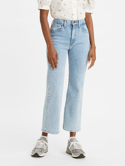 Levi's® 女款高腰九分喇叭牛仔褲
