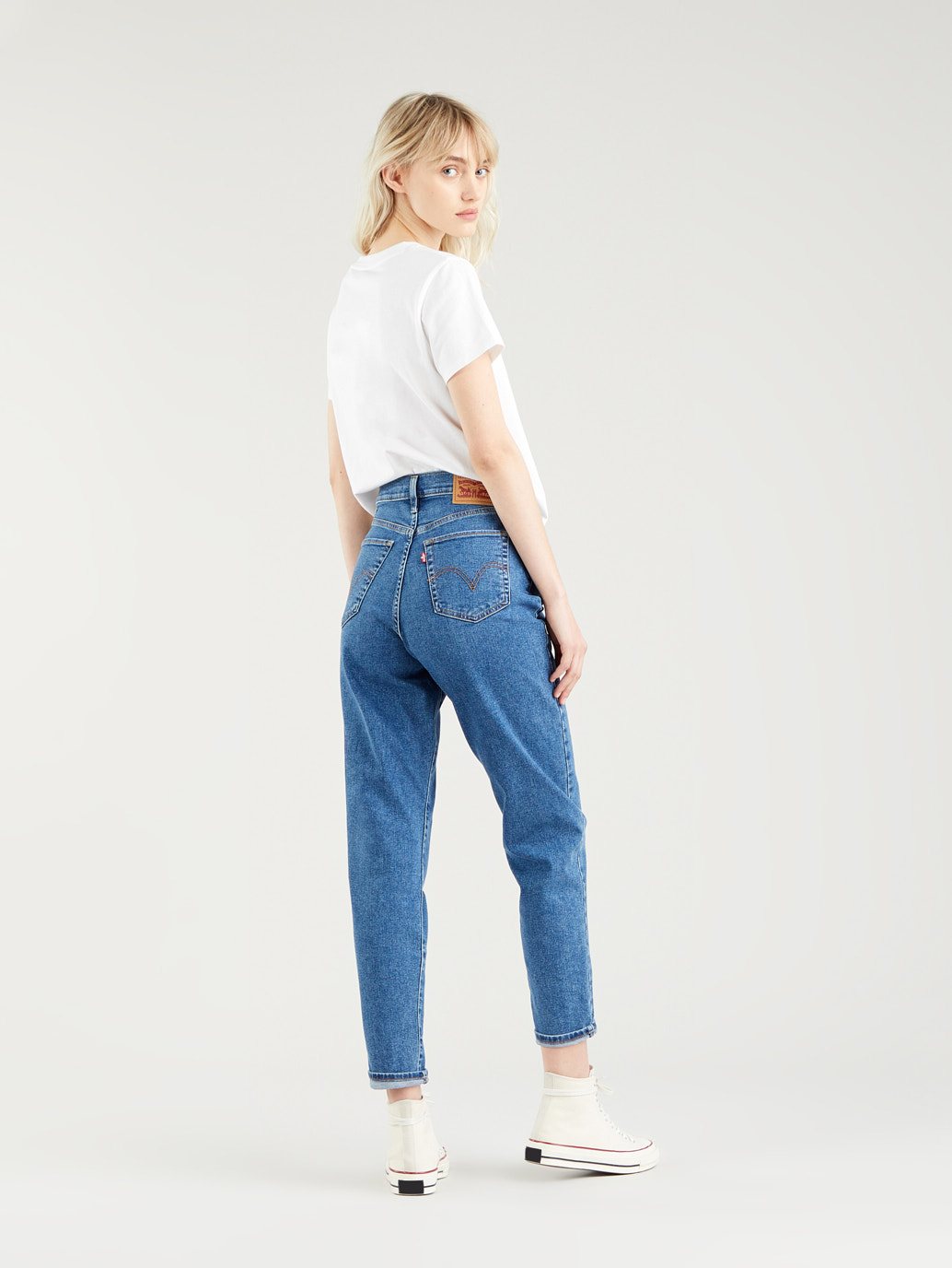 Levi's® 女款高腰媽媽牛仔褲