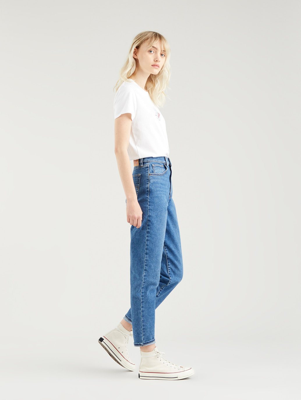 Levi's® 女款高腰媽媽牛仔褲