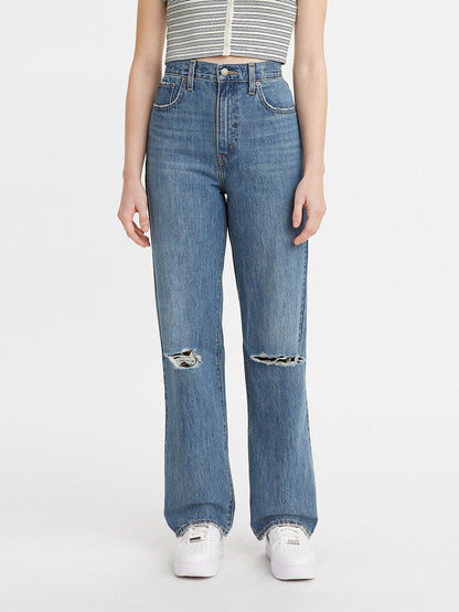 Levi's® 女款高腰直筒牛仔褲