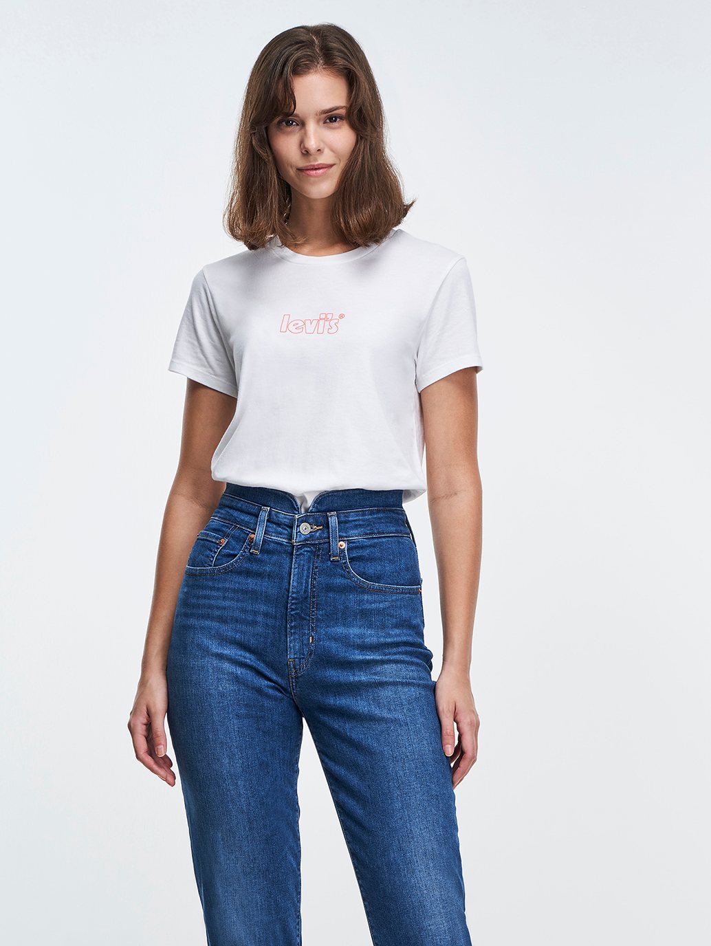 Levi's® 女用標誌完美 T 卹