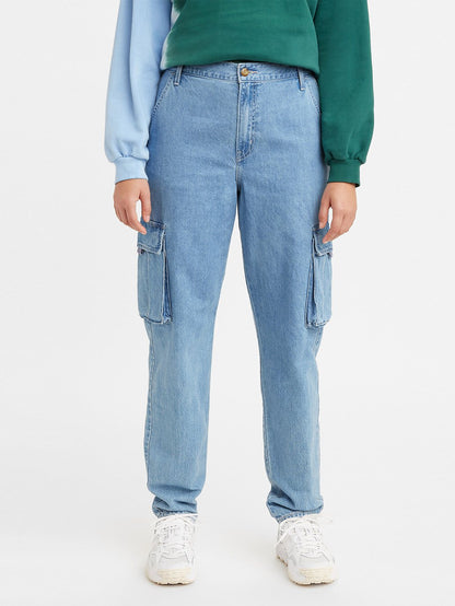 Levi's® 女用寬鬆工裝牛仔褲