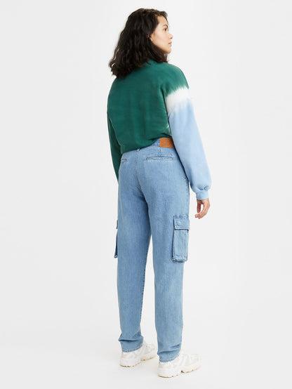 Levi's® 女用寬鬆工裝牛仔褲