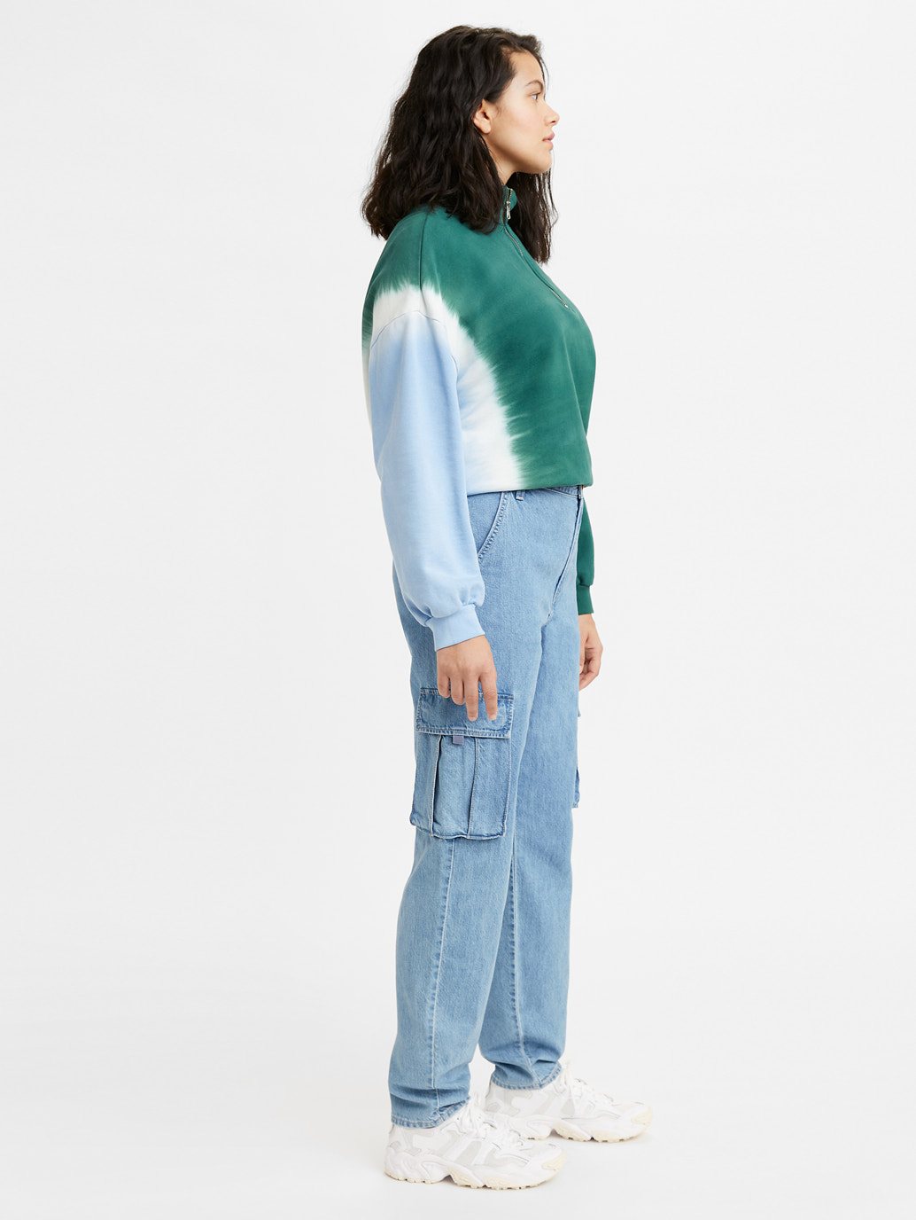 Levi's® 女用寬鬆工裝牛仔褲