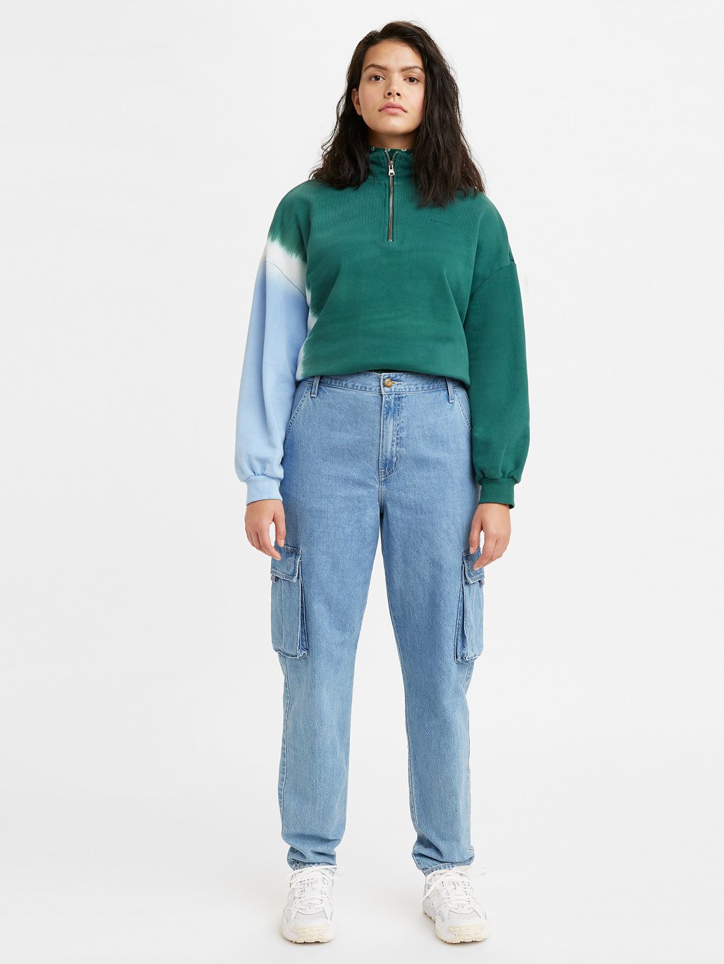 Levi's® 女用寬鬆工裝牛仔褲