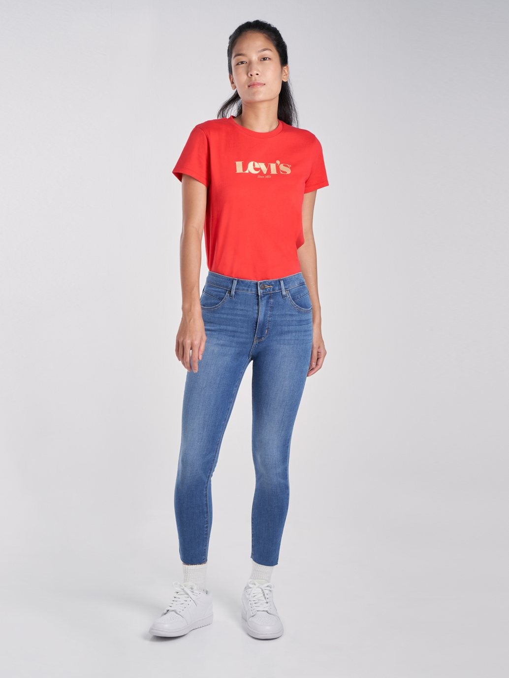 Levi's® 女款 Revel 塑形高腰緊身九分牛仔褲