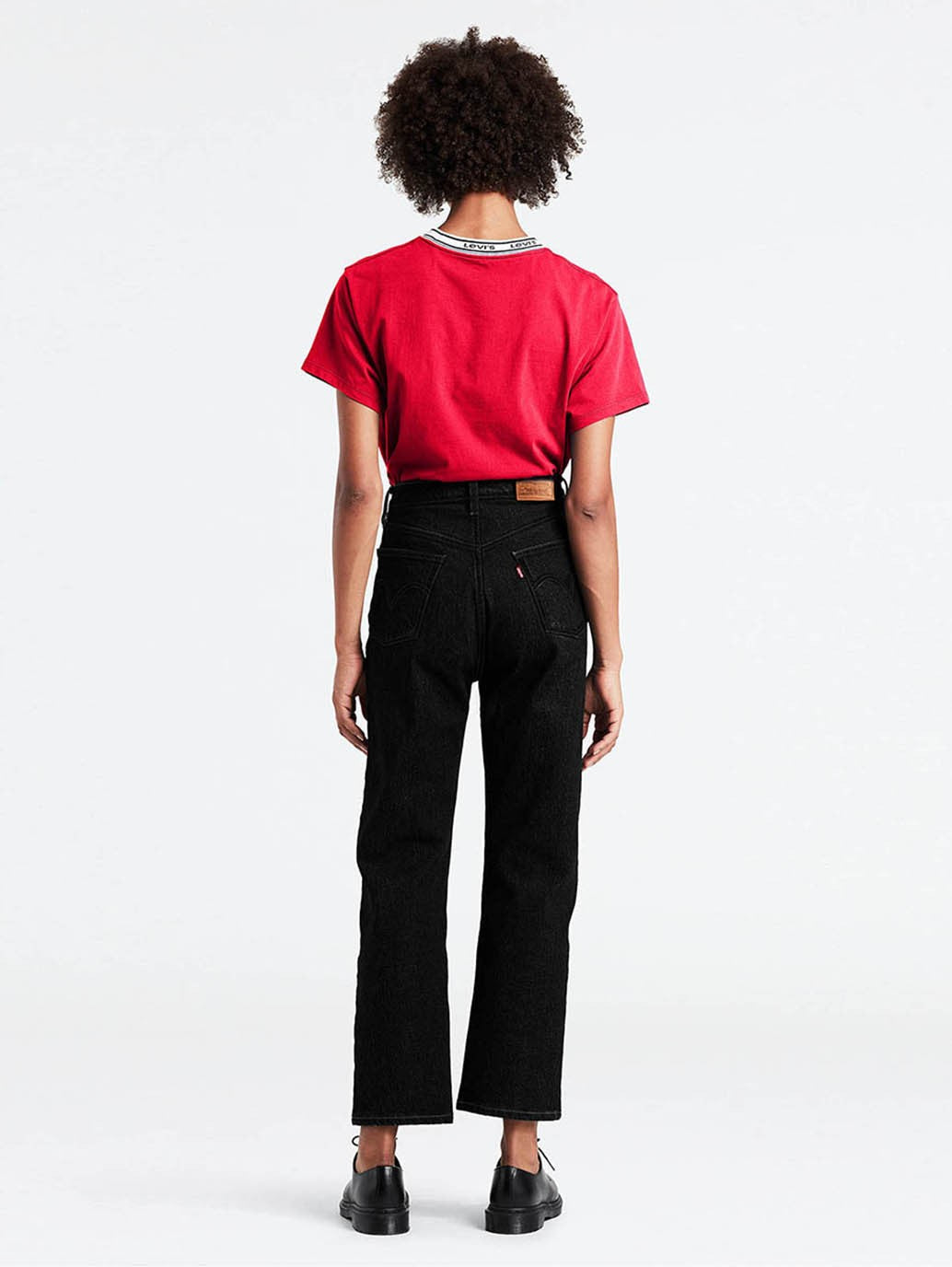 Levi's® 女款 Ribcage 直筒牛仔褲