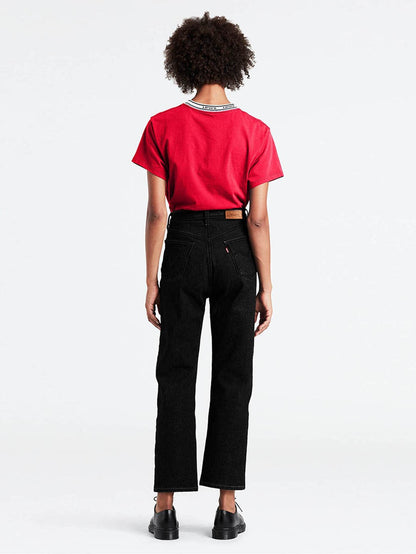 Levi's® 女款 Ribcage 直筒牛仔褲