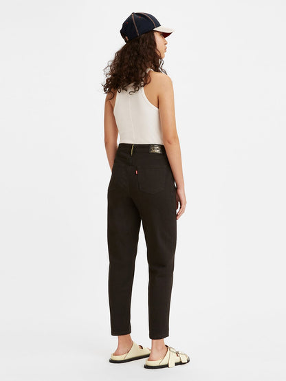 Levi's® 女款鑲邊高腰男友風牛仔褲