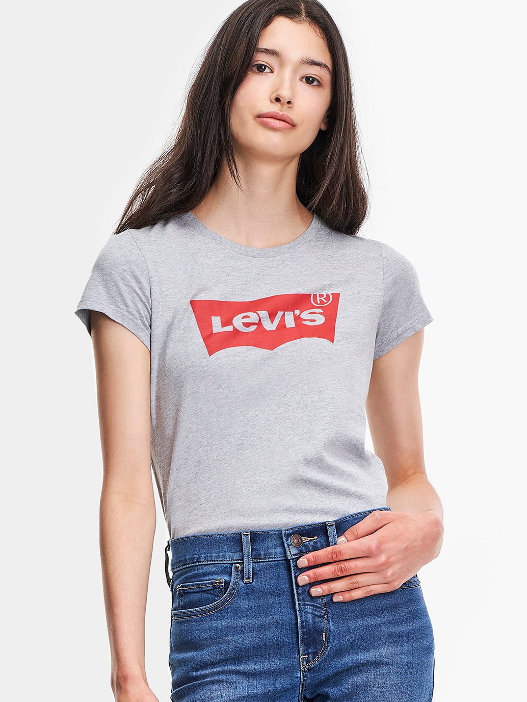 Levi's® 女式修身標誌 T 卹