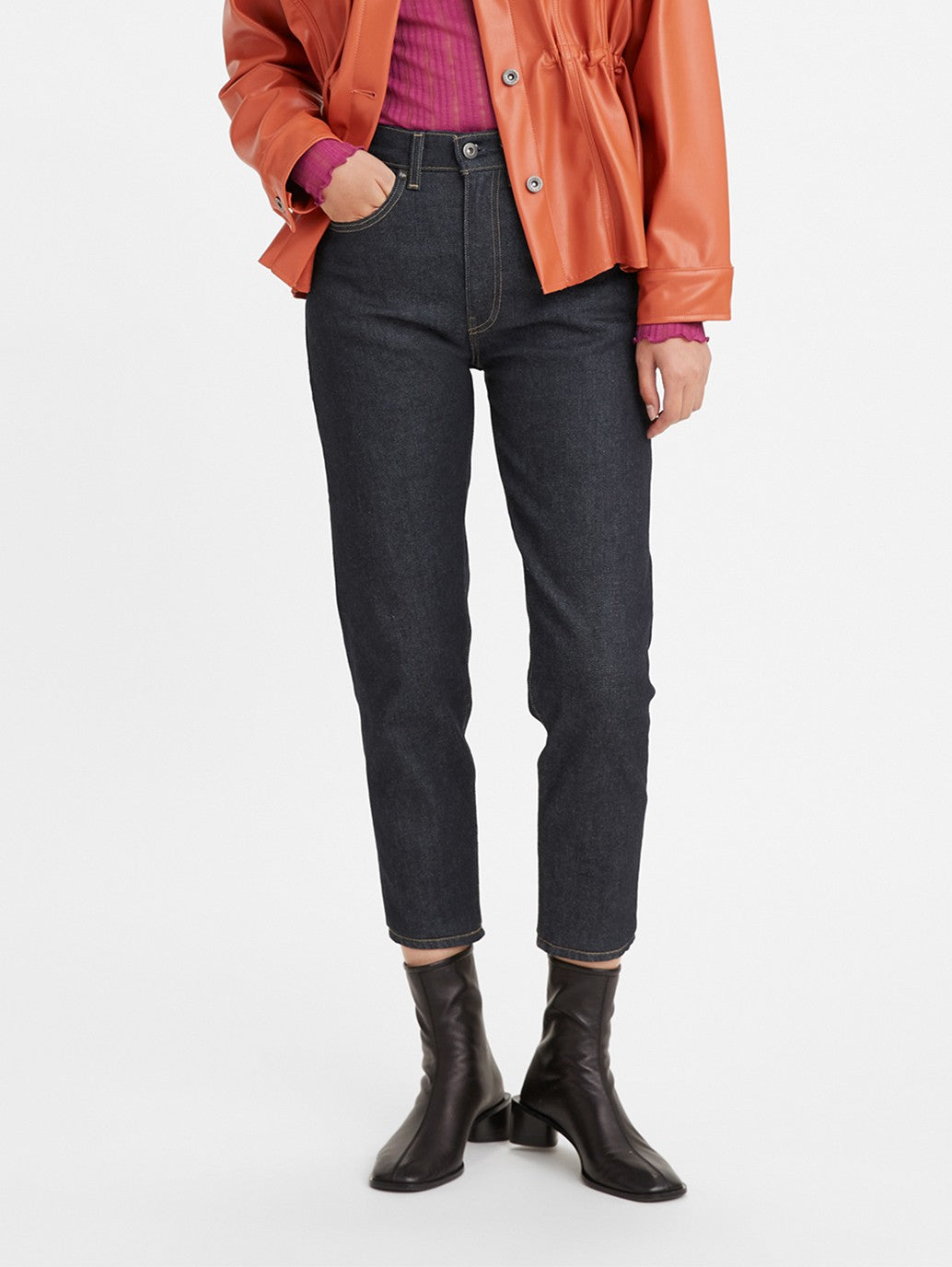 Levi's® 日本製女式高腰男友風牛仔褲