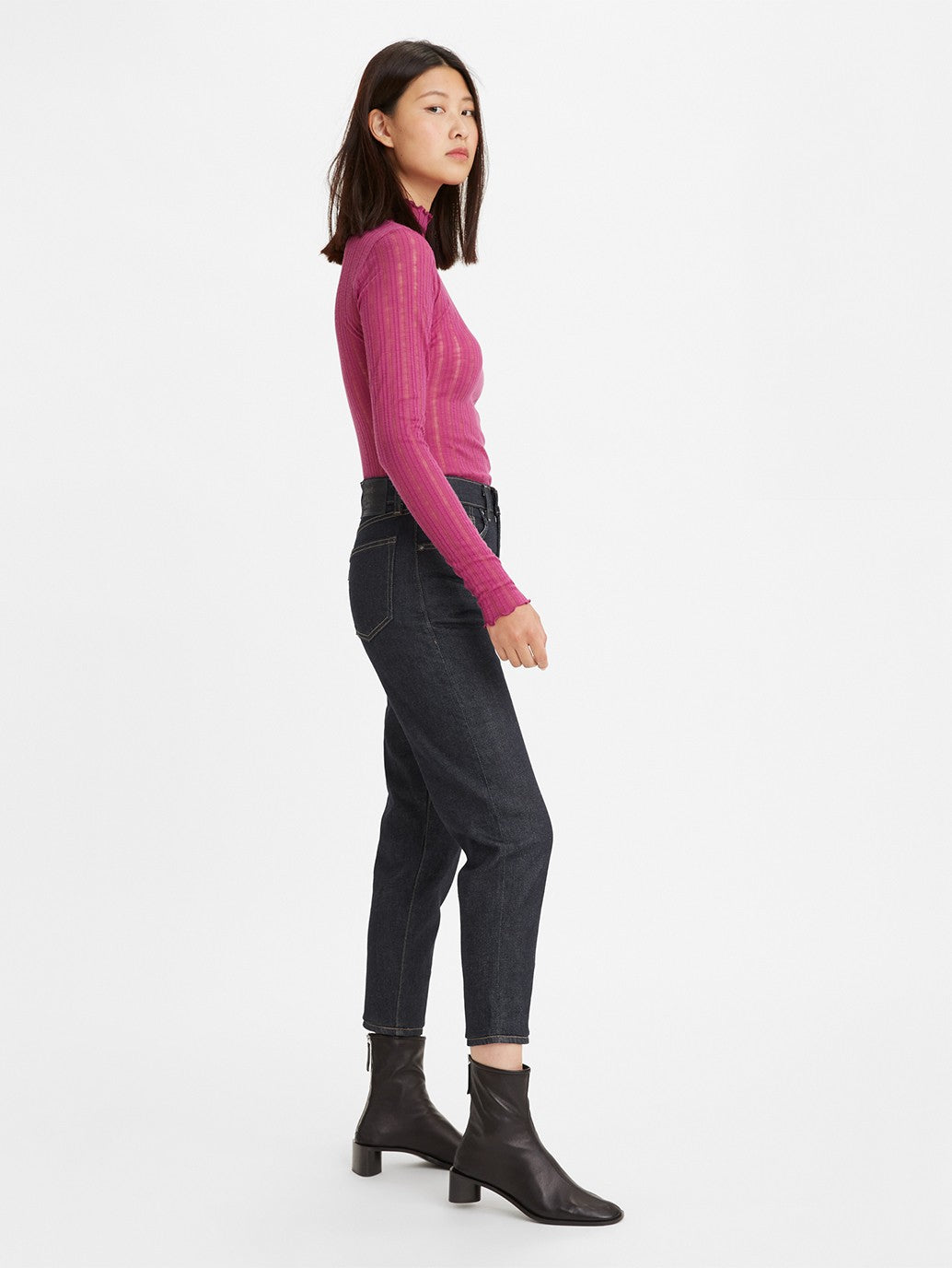 Levi's® 日本製女式高腰男友風牛仔褲