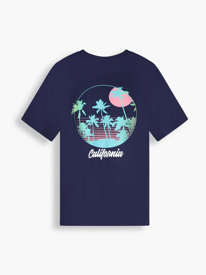 Levi's® 男士休閒短袖圖案 T 卹
