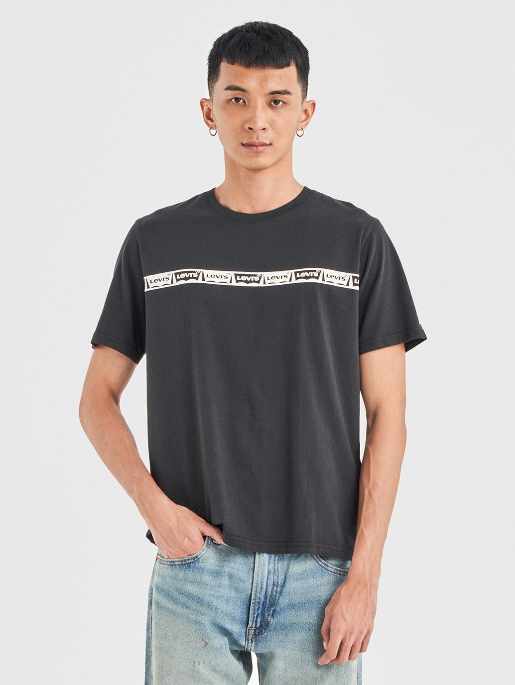 Levi's® 男士休閒短袖圖案 T 卹