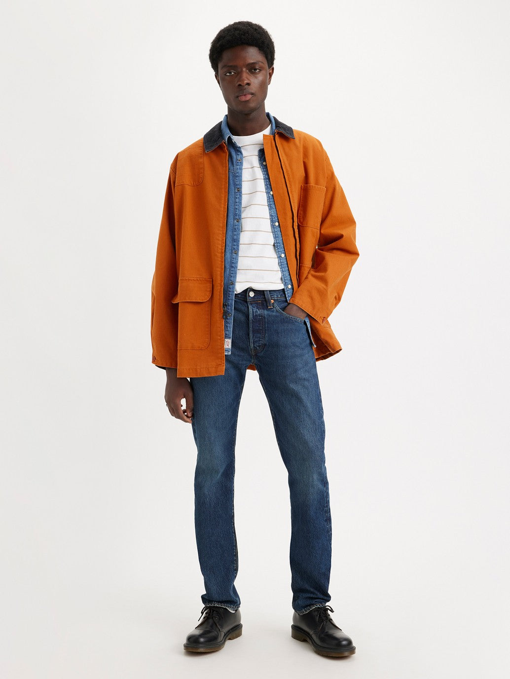 Levi's® 男款 501® 修身錐形牛仔褲
