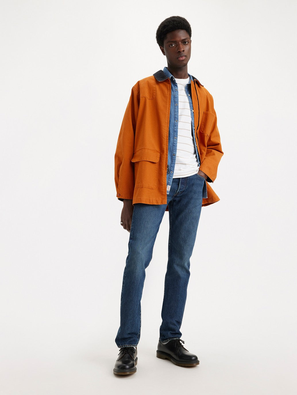 Levi's® 男款 501® 修身錐形牛仔褲