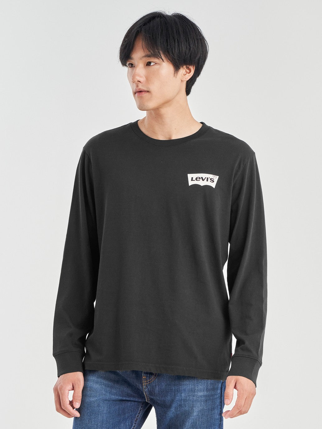 Levi's® 男士休閒長袖圖案 T 卹