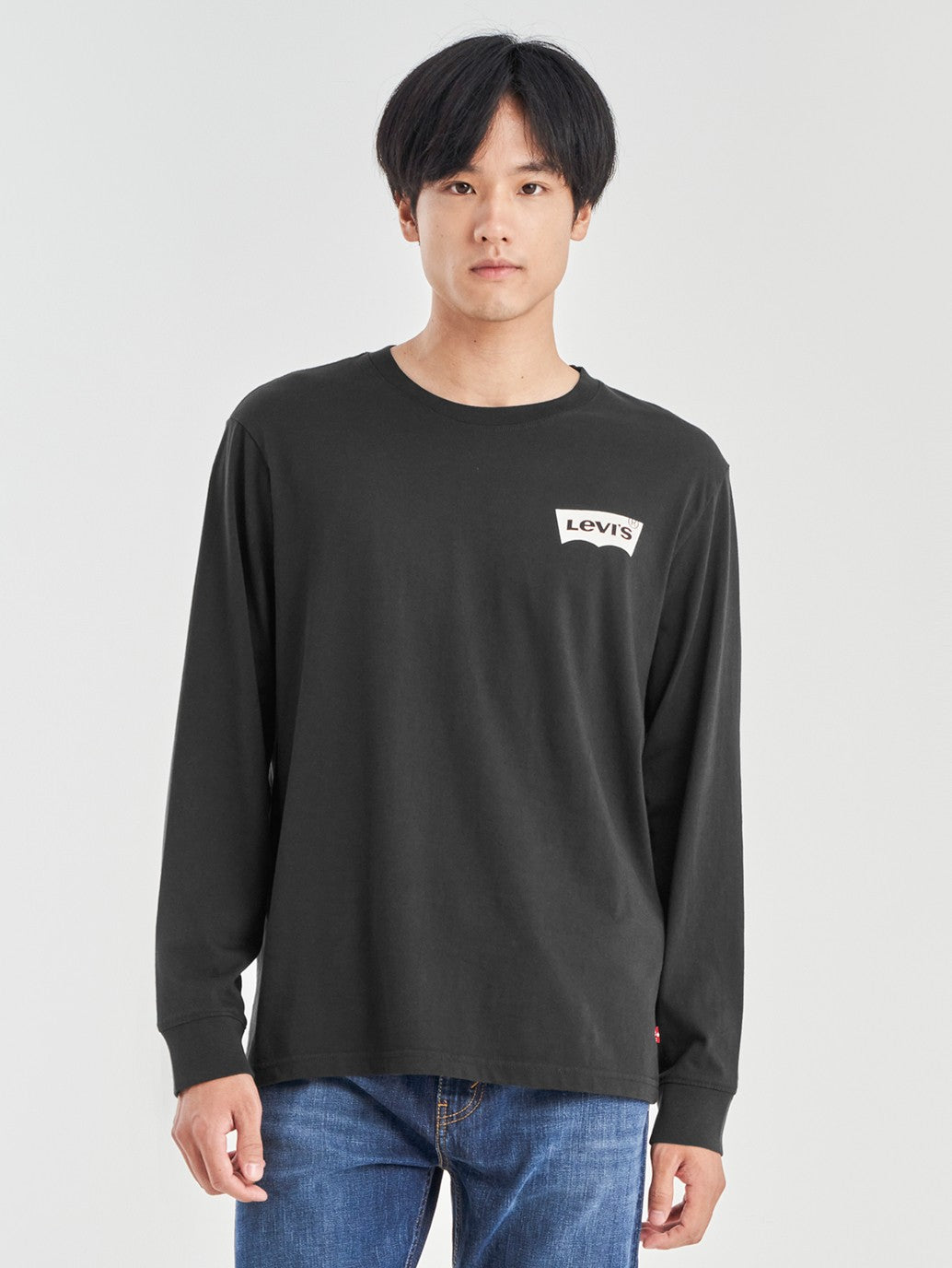 Levi's® 男士休閒長袖圖案 T 卹