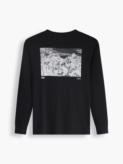 Levi's® 男士休閒長袖圖案 T 卹