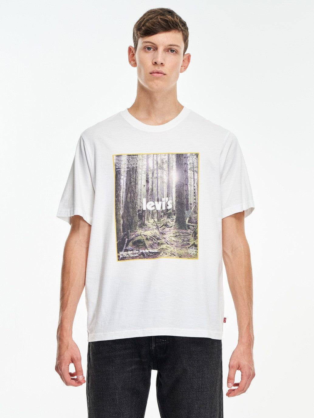 Levi's® 男士休閒短袖圖案 T 卹