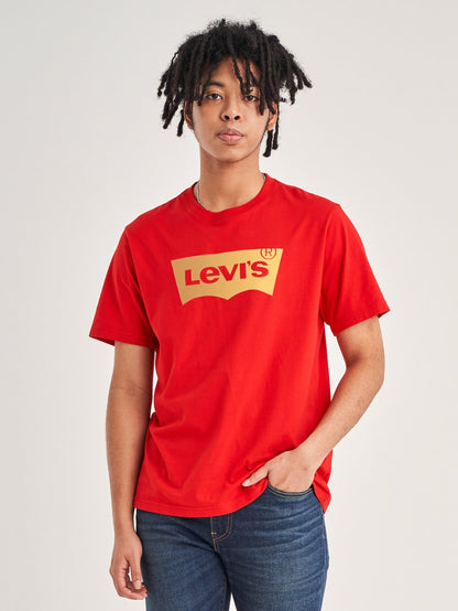 Levi's® 男士休閒短袖圖案 T 卹