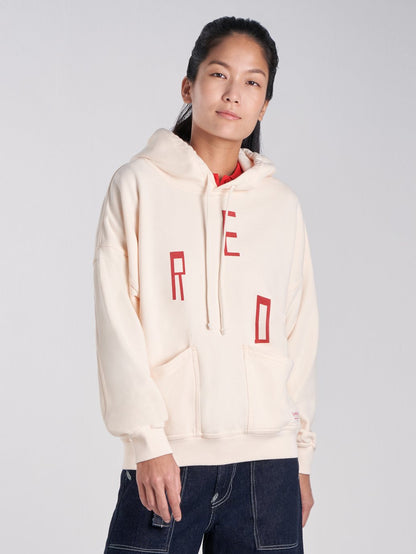 Levi's® 紅色女式圖案連帽衫