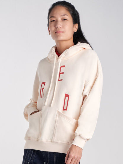 Levi's® 紅色女式圖案連帽衫
