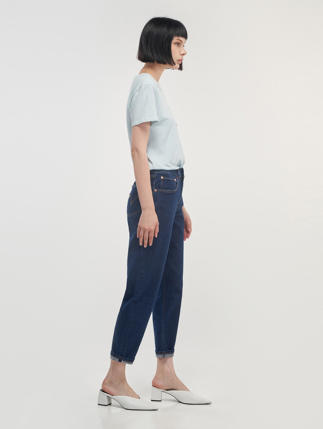 Levi's® 女款高腰男友風牛仔褲