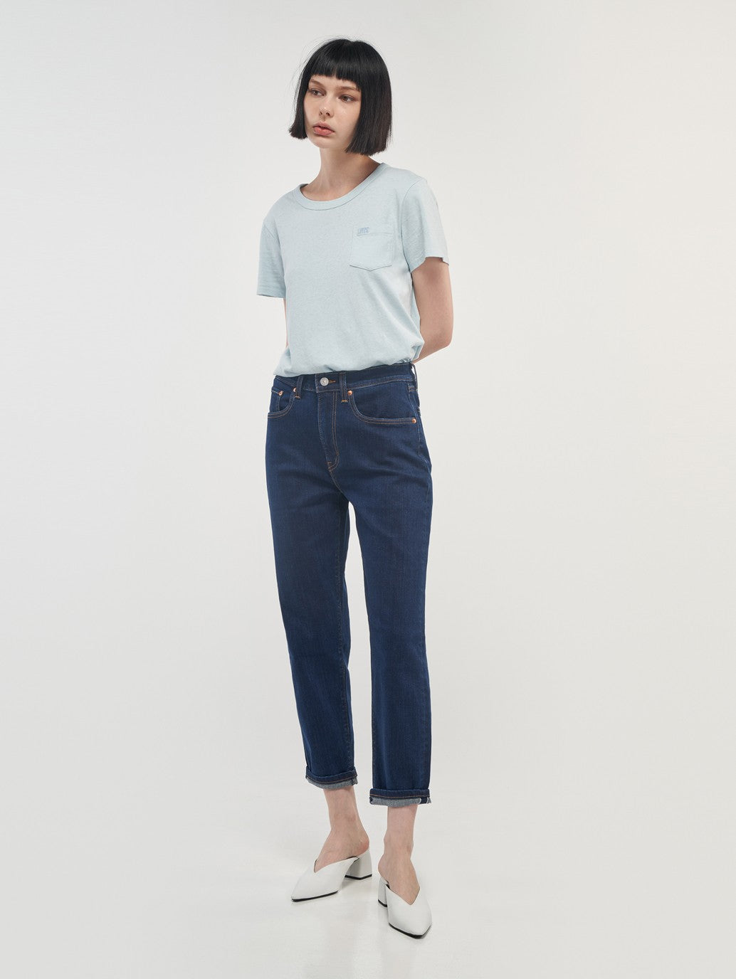 Levi's® 女款高腰男友風牛仔褲