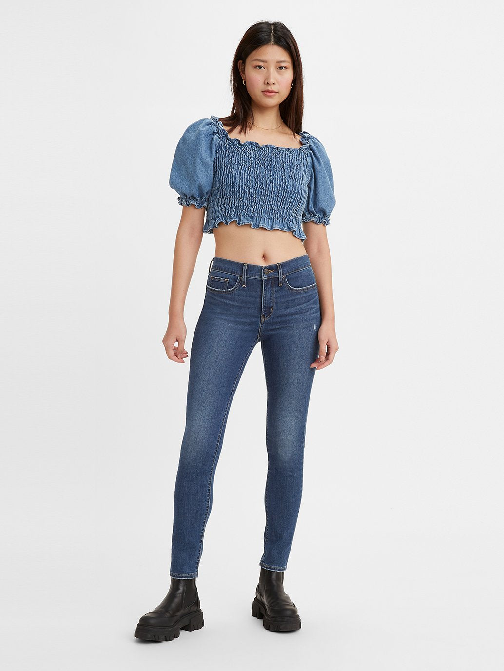 Levi's® 女士 311 塑形緊身牛仔褲