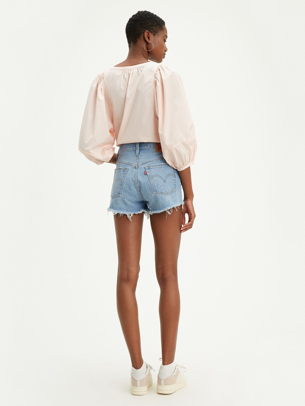 Levi's® 女士 501® 原創高腰牛仔短褲