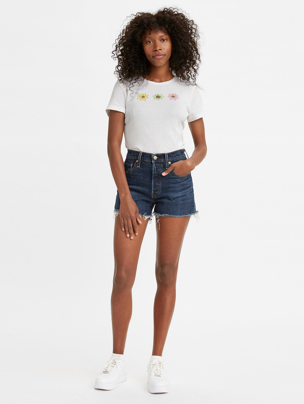 Levi's® 女士 501® Original 高腰牛仔短褲