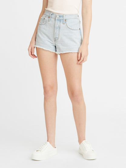 Levi's® 女士 501® 原創高腰牛仔短褲