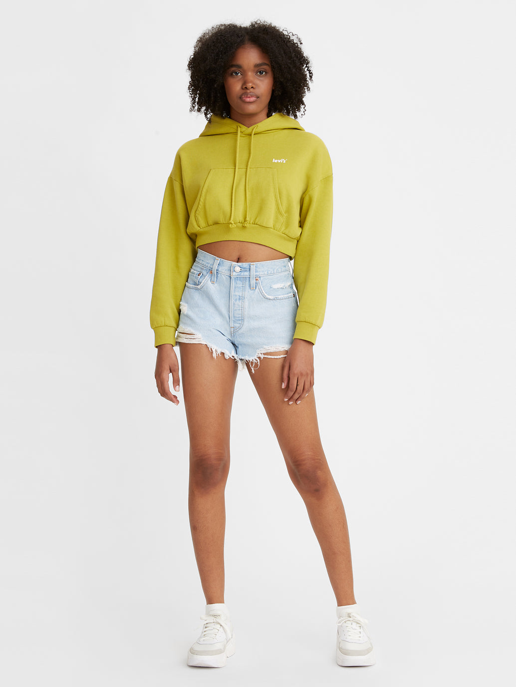 Levi's® 女士 501® Original 高腰牛仔短褲
