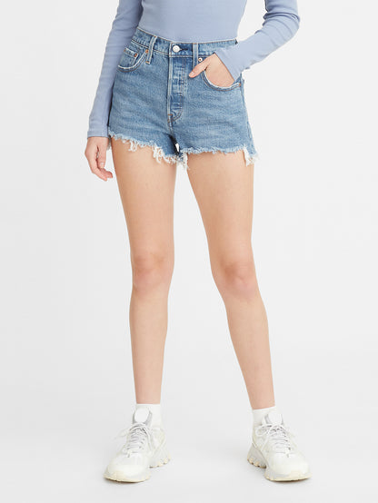 Levi's® 女士 501® Original 高腰牛仔短褲