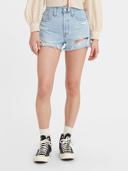 [NewJeans HANNI 所穿] Levi's® 女士 501® 原創高腰牛仔短褲