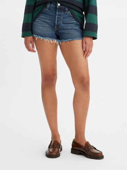 Levi's® 女士 501® 原創高腰牛仔短褲