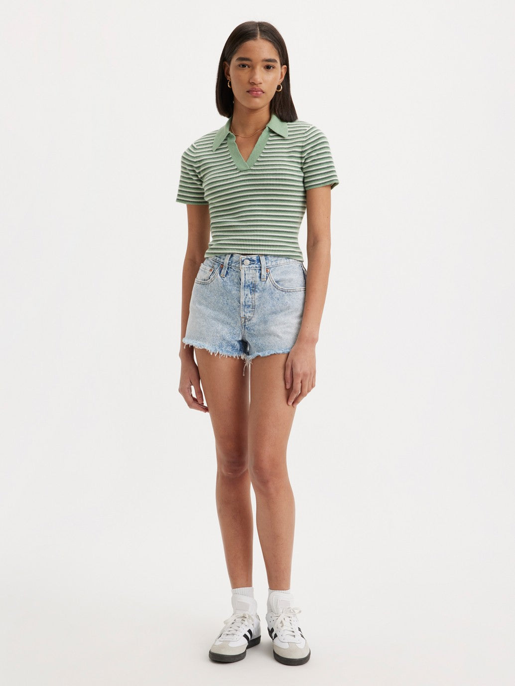 Levi's® 女士 501® Original 高腰牛仔短褲