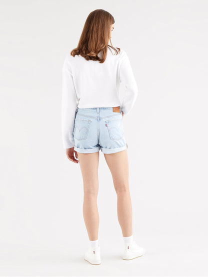 Levi's® 女士 501® Original 高腰長牛仔褲短褲