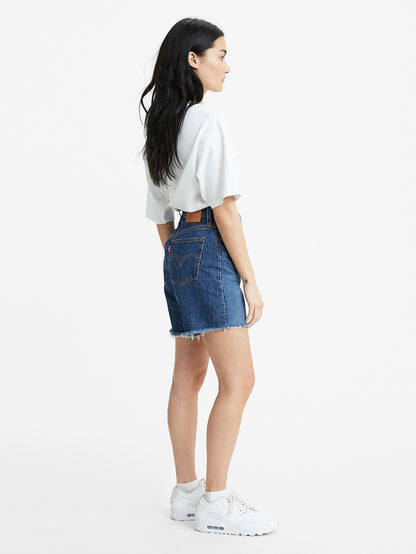Levi's® 女士 501® Original 高腰中大腿牛仔褲短褲