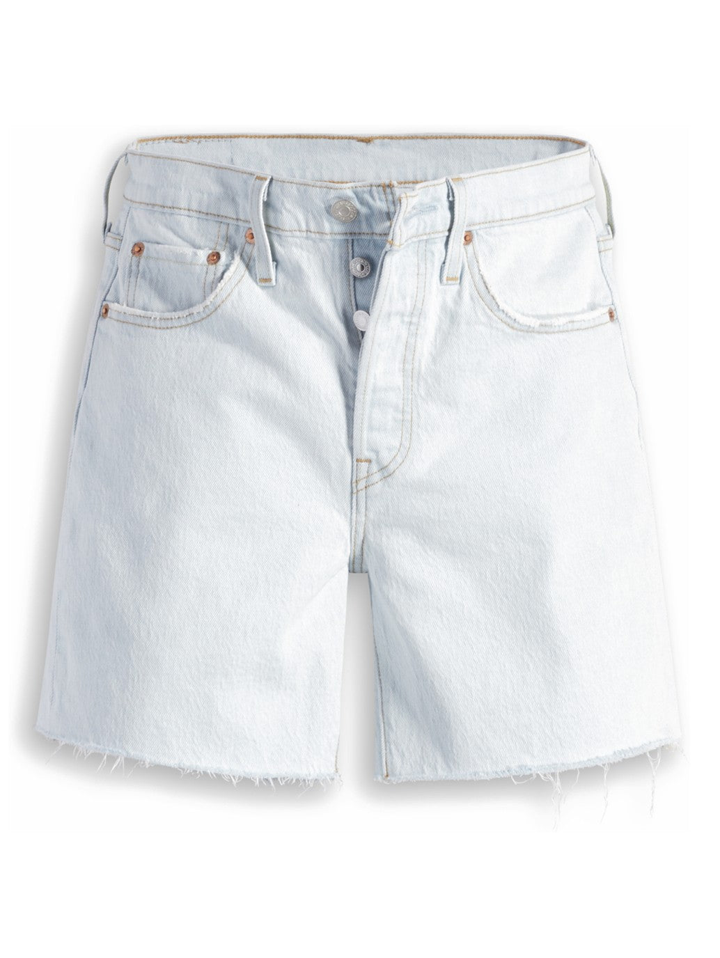Levi's® 女士 501® Original 高腰中大腿牛仔短褲