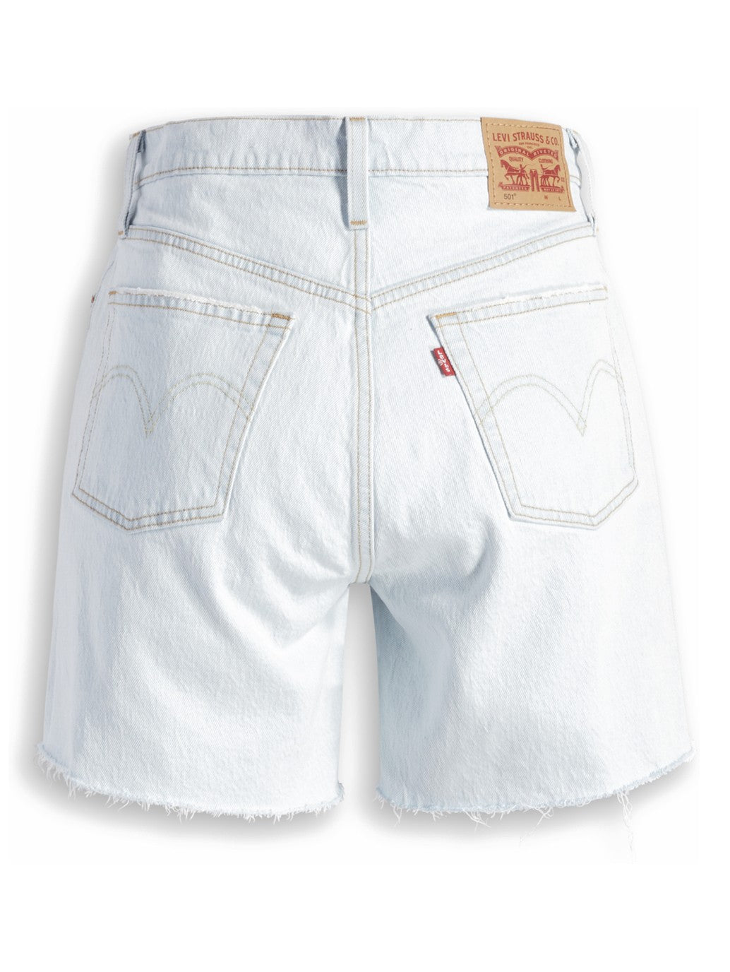Levi's® 女士 501® Original 高腰中大腿牛仔短褲