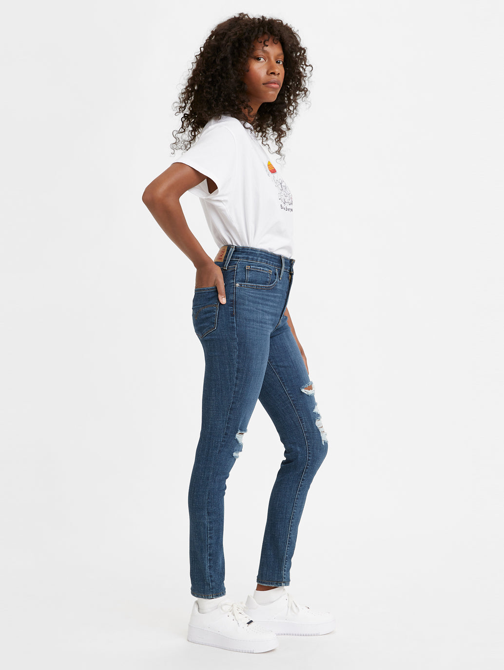 Levi's® 女款 721 高腰緊身牛仔褲