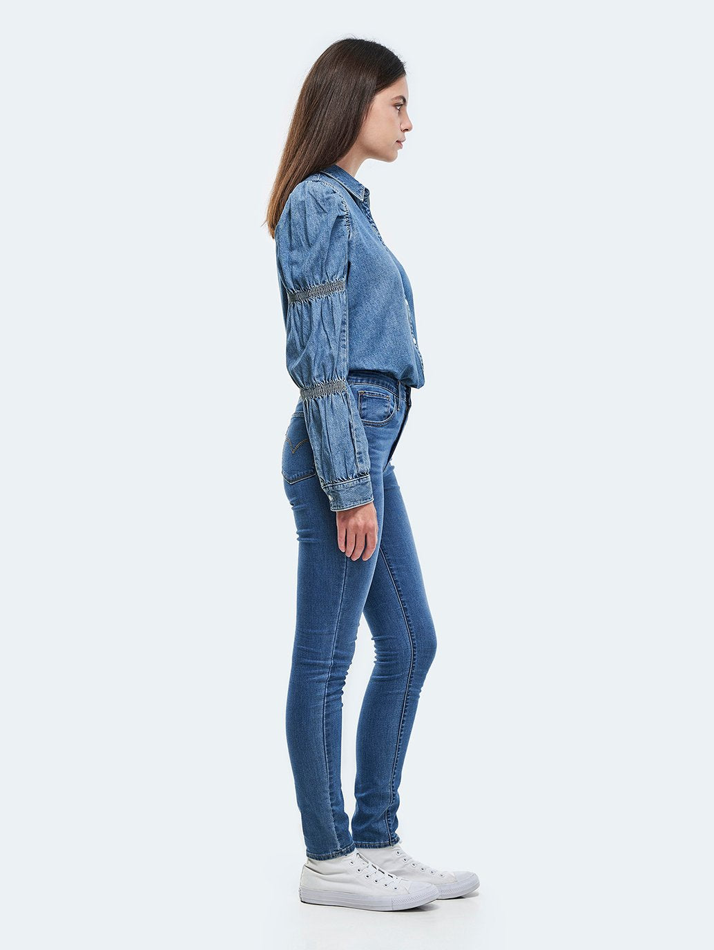 Levi's® 女款 721 高腰緊身牛仔褲
