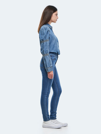 Levi's® 女款 721 高腰緊身牛仔褲