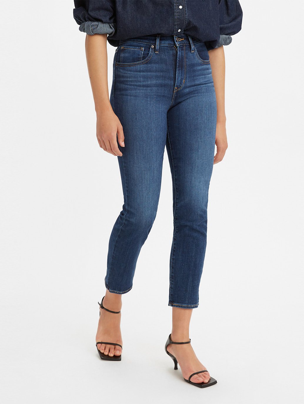 Levi's® 女式 724 高腰直筒九分牛仔褲