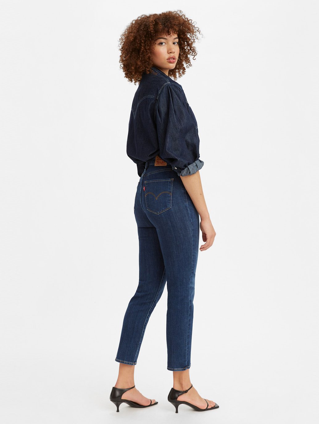 Levi's® 女式 724 高腰直筒九分牛仔褲