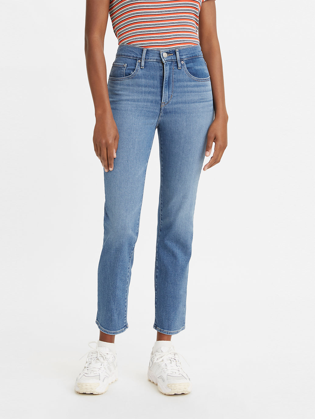 Levi's® 女式 724 高腰直筒九分牛仔褲