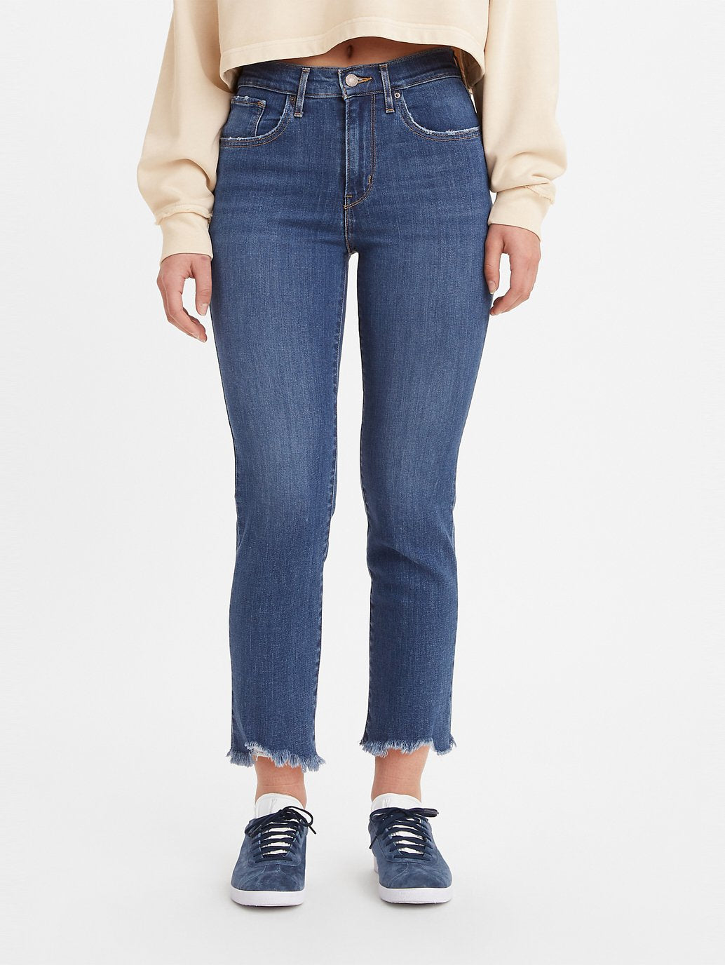 Levi's® 女式 724 高腰直筒九分牛仔褲